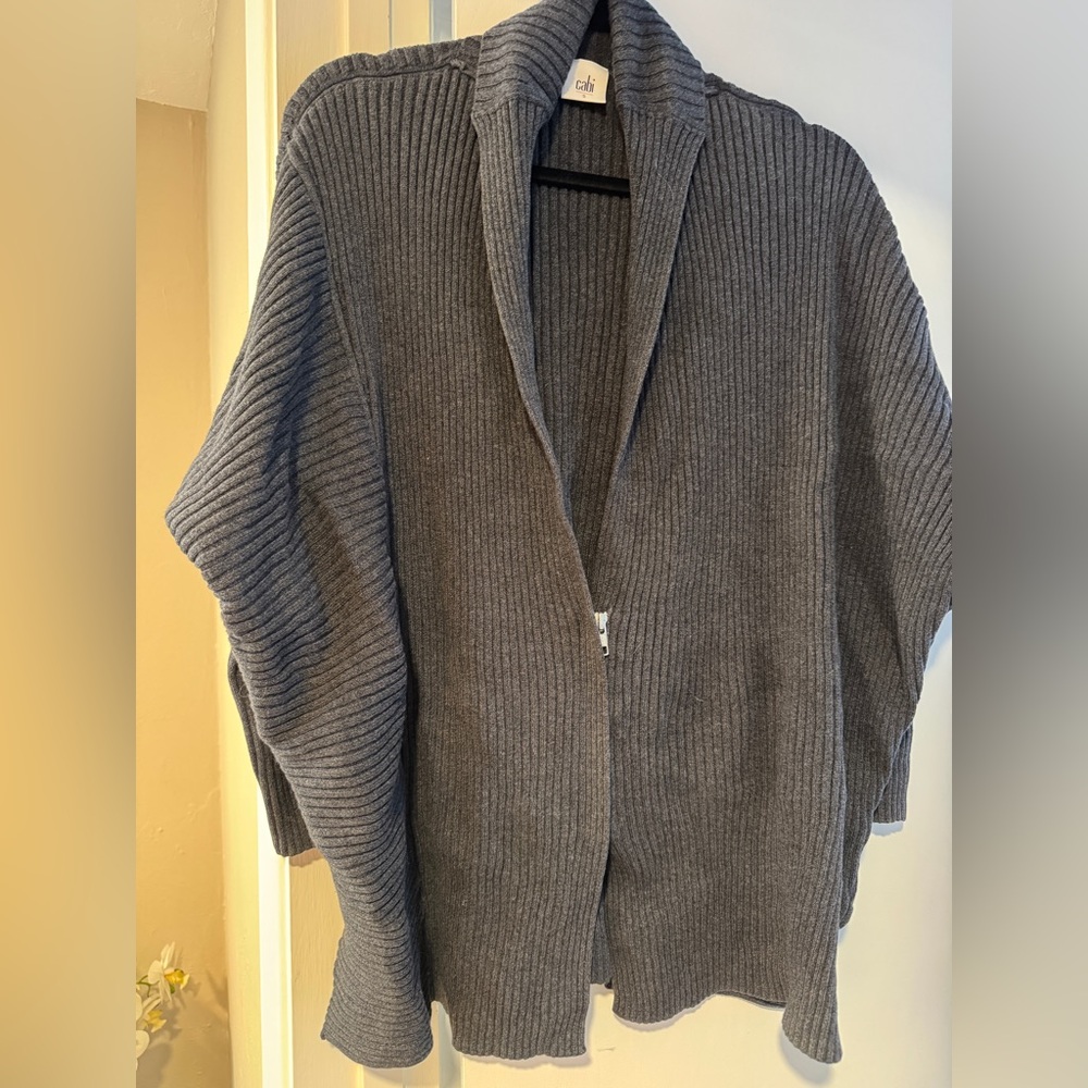 CABI Ribbed Open-Front Sweater - Picture 2 of 3